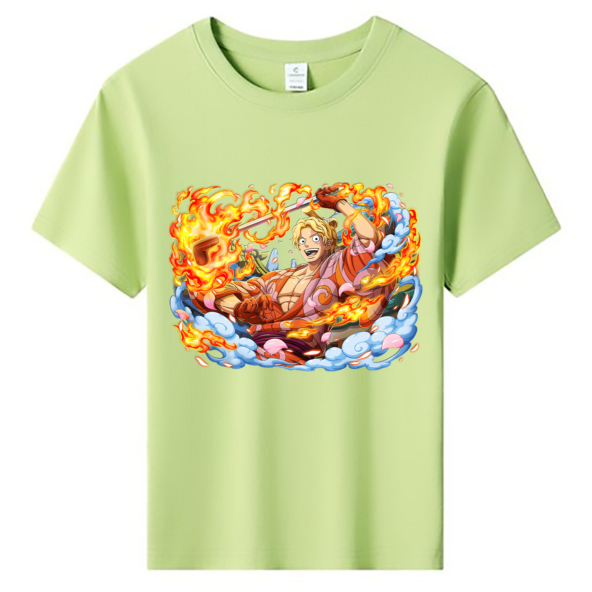 ワンピース サンジ ONE PIECE Sanji 綿100％キッズTシャツ（フロントプリント）